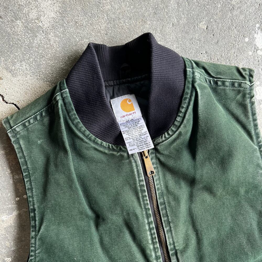 Carhartt V02 SPC green work wear vest - Picture 2 of 7